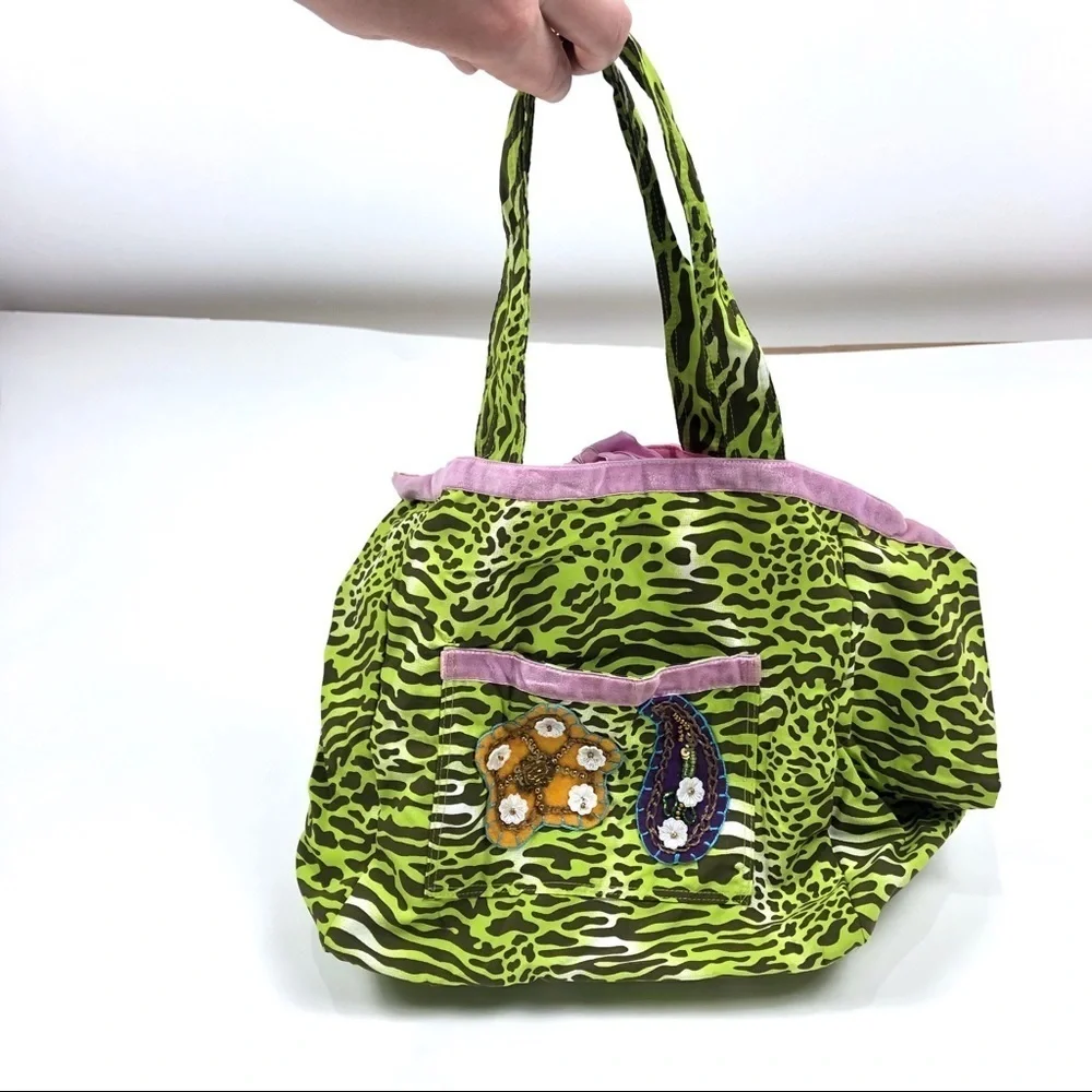 Cia Maritima Tiger Print Beach Bag Tote